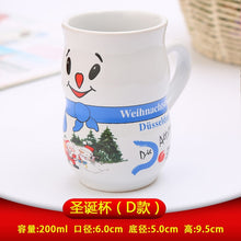 Load image into Gallery viewer, Originality Cartoon Snowman Santa Claus Ceramics Glass Coffee Cup Christmas Cup Office Coffee Mug Caneca Christmas Gifts Cup
