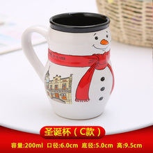 Load image into Gallery viewer, Originality Cartoon Snowman Santa Claus Ceramics Glass Coffee Cup Christmas Cup Office Coffee Mug Caneca Christmas Gifts Cup